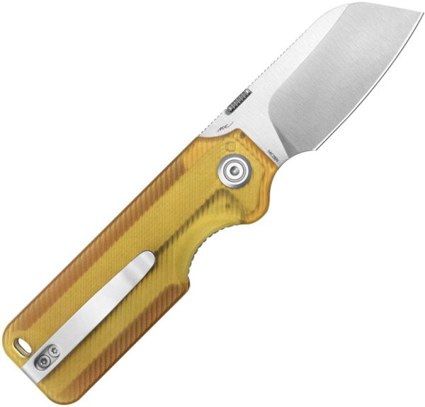 Kubey Boxer Linerlock Folding Knife 2.5" 14C28N Ultem