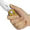 Kubey Boxer Linerlock Folding Knife 2.5" 14C28N Ultem