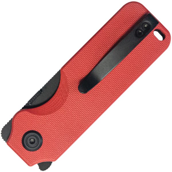 Kubey Boxer Linerlock Folding Knife 2.5" Red G10