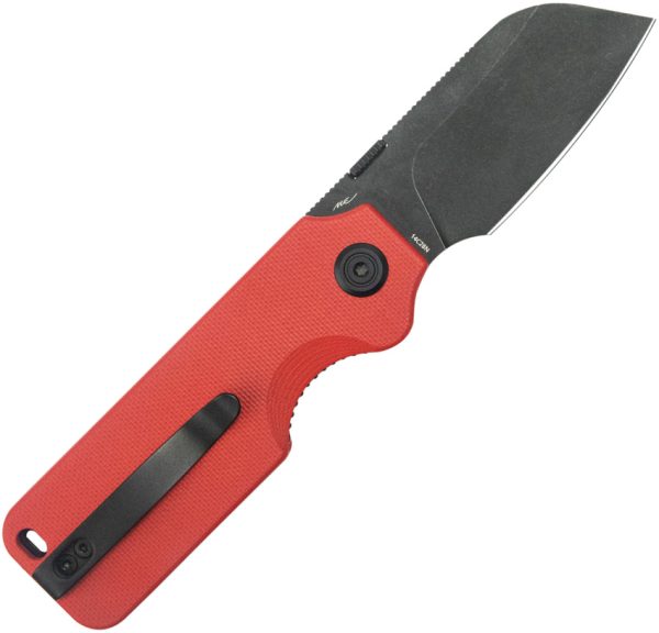 Kubey Boxer Linerlock Folding Knife 2.5" Red G10