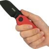 Kubey Boxer Linerlock Folding Knife 2.5" Red G10