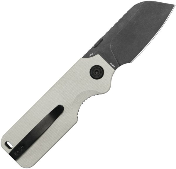 Kubey Boxer Linerlock Folding Knife 2.5" Blade White G10