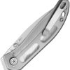 Kubey SNUG Folding Knife 3" 14C28N Linerlock Clear Handle