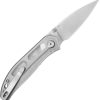 Kubey SNUG Folding Knife 3" 14C28N Linerlock Clear Handle