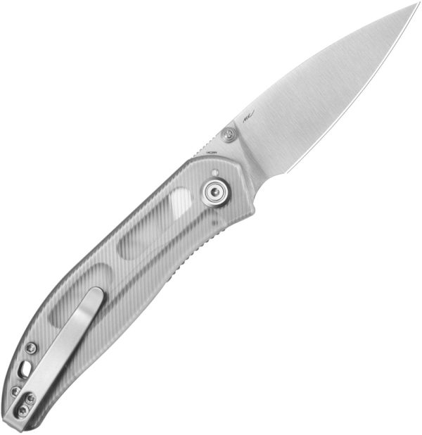 Kubey SNUG Folding Knife 3" 14C28N Linerlock Clear Handle