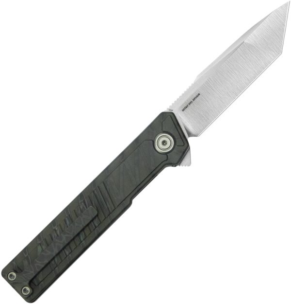 KB Knives Yondu 2.88" M390 Tanto Flame Folding Knife