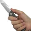 KB Knives Yondu 2.88" M390 Tanto Flame Folding Knife