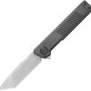 KB Knives Yondu Double Detent Lock Folding Knife 2.88" M390 Tanto Black DLC