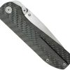 KB Knives Zephyr Linerlock Folding Knife 3.75" M390 Flame Ti/CF