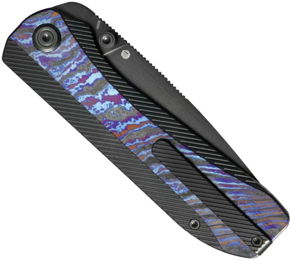 KB Knives Zephyr Linerlock Folding Knife 3.75" Black DLC M390