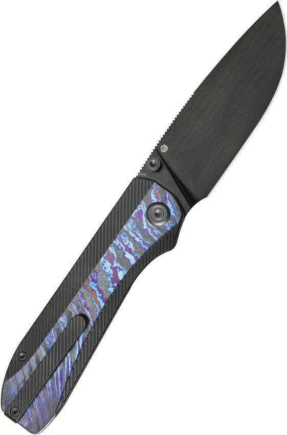 KB Knives Zephyr Linerlock Folding Knife 3.75" Black DLC M390