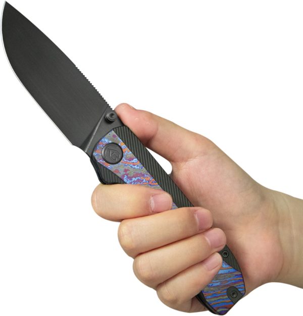KB Knives Zephyr Linerlock Folding Knife 3.75" Black DLC M390