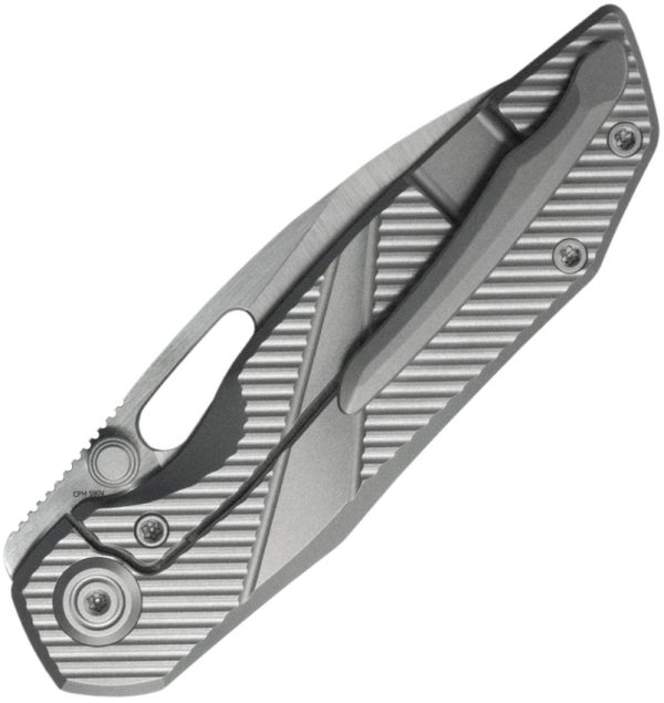 KUB457A_add_01 KB Knives Sear Framelock Folding Knife 3" S90V Gray Titanium