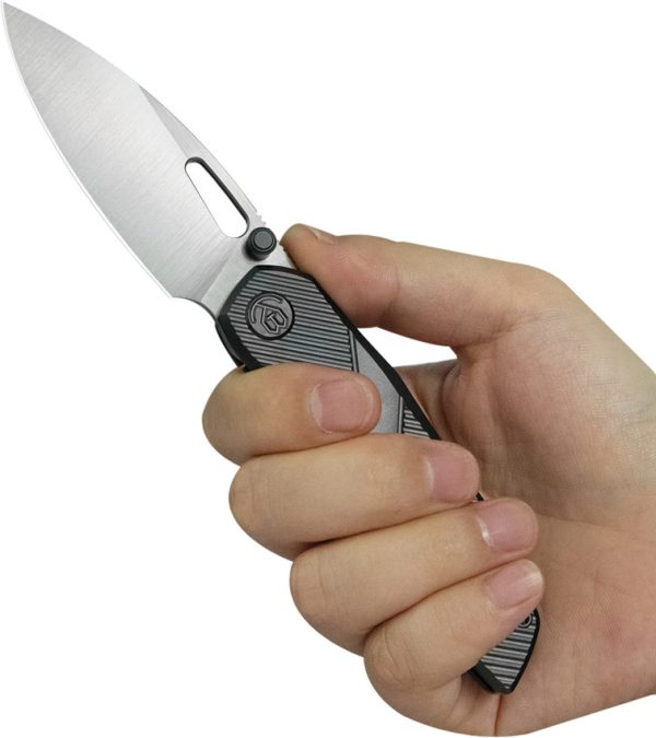 KB Knives Sear Framelock Folding Knife 3" S90V Black DLC Ti