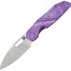 KUB457D KB Knives Sear Framelock 3" S90V Purple Titanium Folding Knife