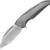 KUB458A KB Knives Navigator Framelock 3.38" Bohler M390 Gray Titanium