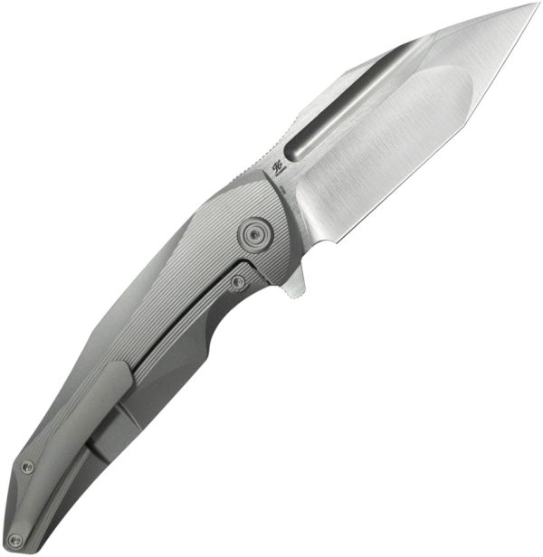 KUB458A_add_02 KB Knives Navigator Framelock 3.38" Bohler M390 Gray Titanium