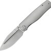 KB Knives Albatross Framelock 3.75" Bohler M390 Gray Titanium Folding Knife