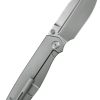 KB Knives Albatross Framelock 3.75" Bohler M390 Gray Titanium Folding Knife