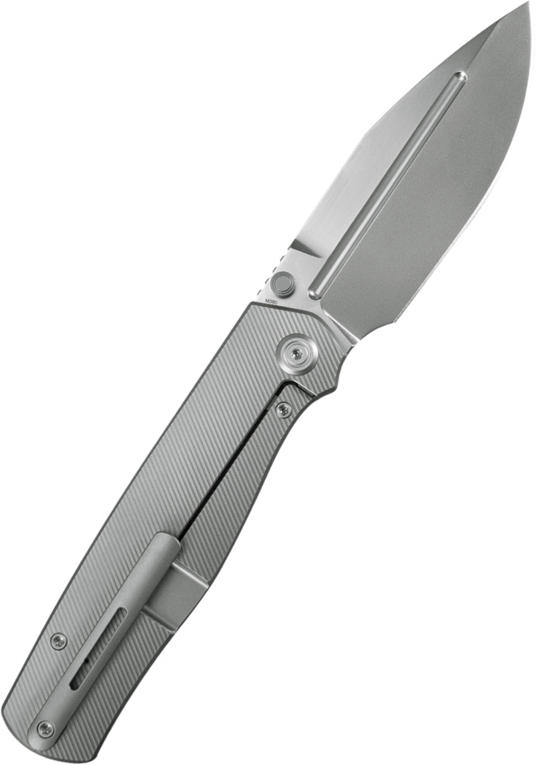 KB Knives Albatross Framelock 3.75" Bohler M390 Gray Titanium Folding Knife
