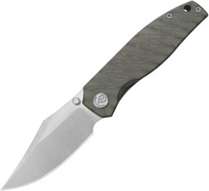 KB Knives Classico Flamed Ti Milling Folding Knife