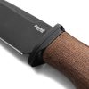 LionSTEEL ACHA Fixed Blade Knife M390 4.25" Black PVD Natural Micarta