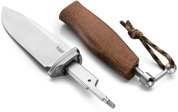 LionSTEEL ACHA Fixed Blade Natural Micarta 4.25" M390