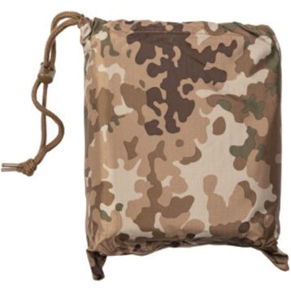 Mil-Tec Arid Fleck Camo Ripstop Poncho 83" x 59" w/ Stuff Sack