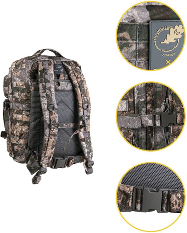 Mil-Tec Assault Backpack Large 36L CIV-TEC WASP I Z1B Camo