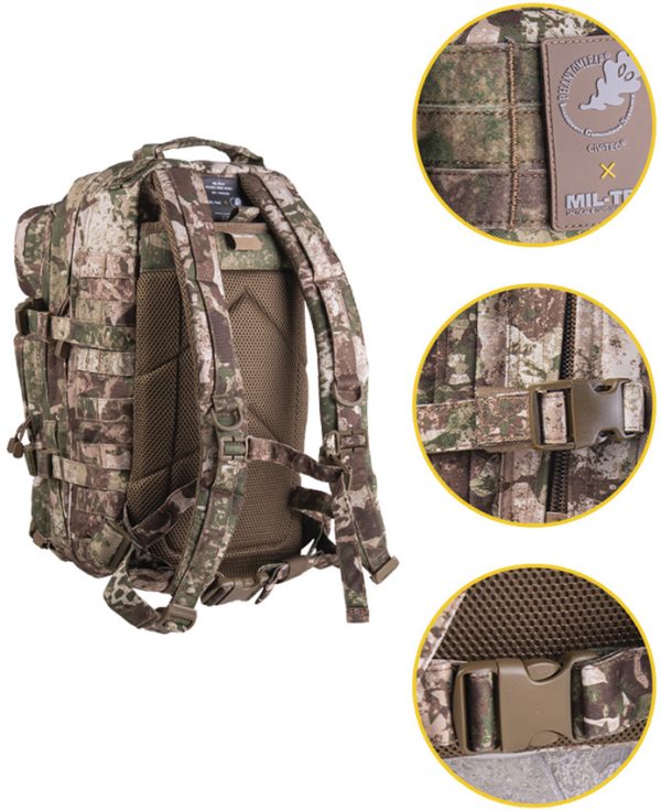 Mil-Tec Assault Backpack Small 20L CIV-TEC WASP Camo