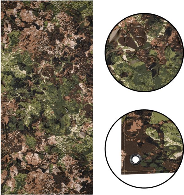 Mil-Tec Laser Cut Net 60" x 118" CIV-TEC WASP I Z3A Camo