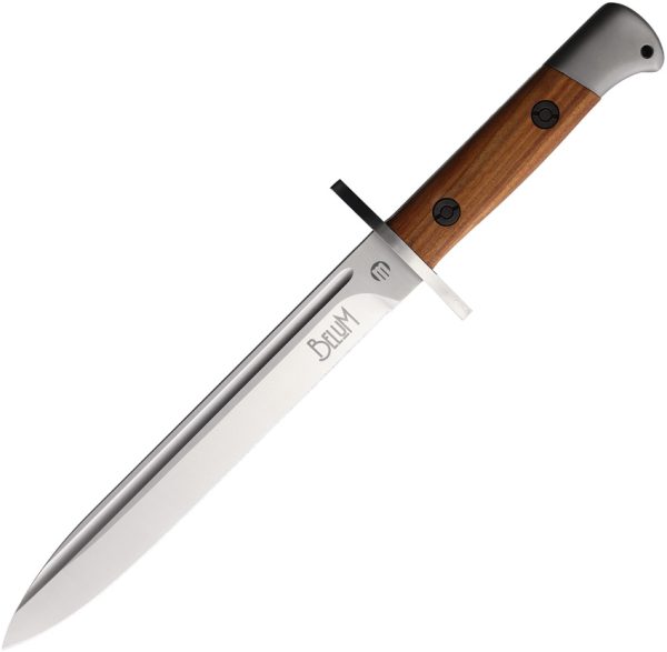 Maserin Belum Fixed Blade Knife 8" Bohler N690 Santos Wood w/ Sheath