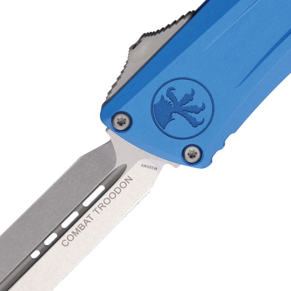 MCT114210BL_add_01 Microtech Combat Troodon DE Gen III Auto Folding Knife Blue M390MK 4"