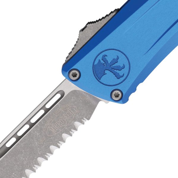 Microtech Combat Troodon SE Gen III Auto 4" Blue Folding Knife