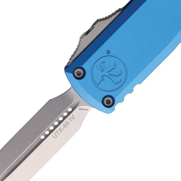 MCT1232410BL_add_01 Microtech UTX-85 D/E Gen IV OTF Auto Folding Knife Blue 3.13" M390MK