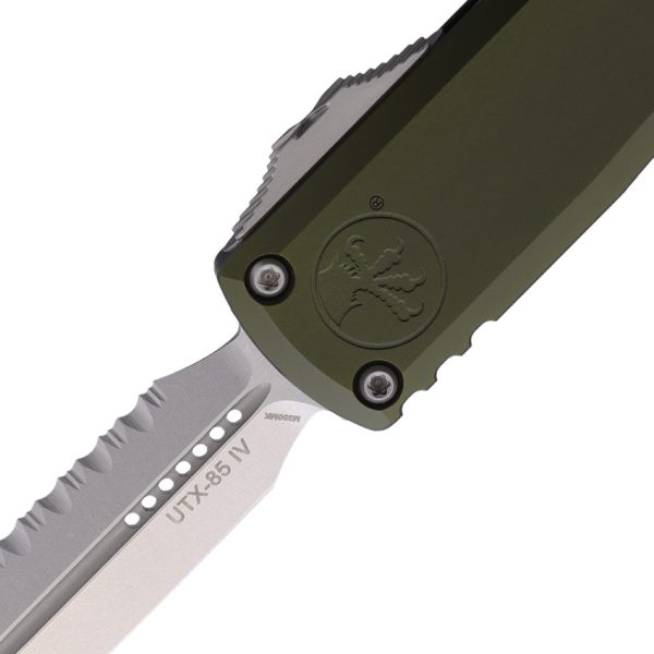 Microtech UTX-85 D/E Gen IV OTF Auto Folding Knife 3.13" M390MK Serrated