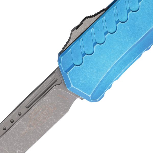 Microtech Cypher II OTF Auto 3.5" M390 Marbled Blue