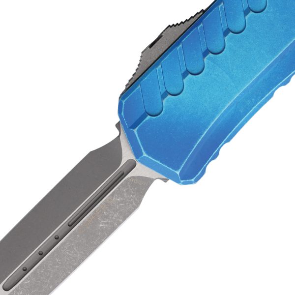 Microtech Cypher II OTF Auto Folding Knife 3.5" M390MK Marbled Blue