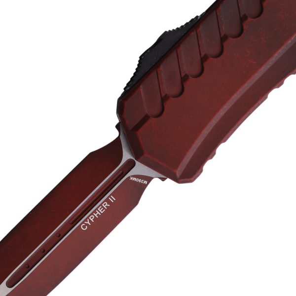 Microtech Cypher II D/E OTF Auto Folding Knife 3.5" Double Edge