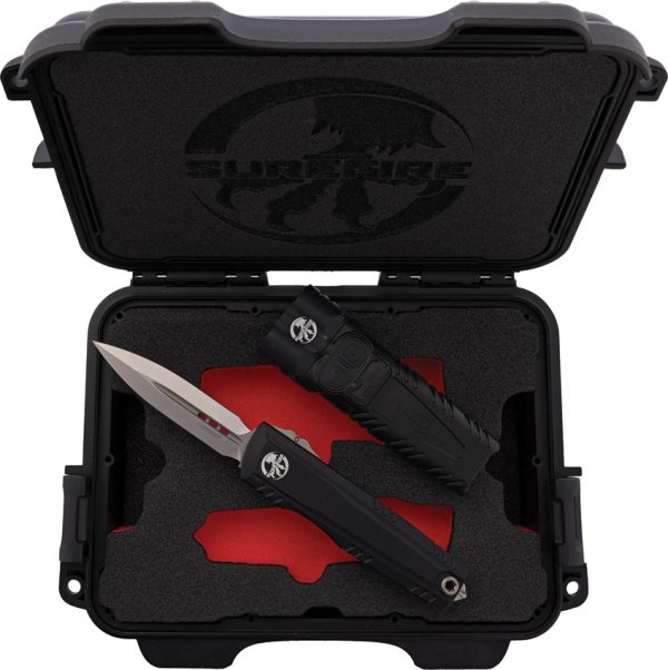 Microtech Auto Luminary/Stiletto Pro Set with SureFire Flashlight