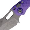 Microtech Stitch S/E 3.75" Button Lock Folding Knife Purple