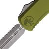 Microtech Hera II D/E OTF Auto Folding Knife 4" M390MK Serrated OD Green