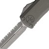 Microtech Hera II Mini D/E OTF Auto Folding Knife 3" M390MK Serrated Gray