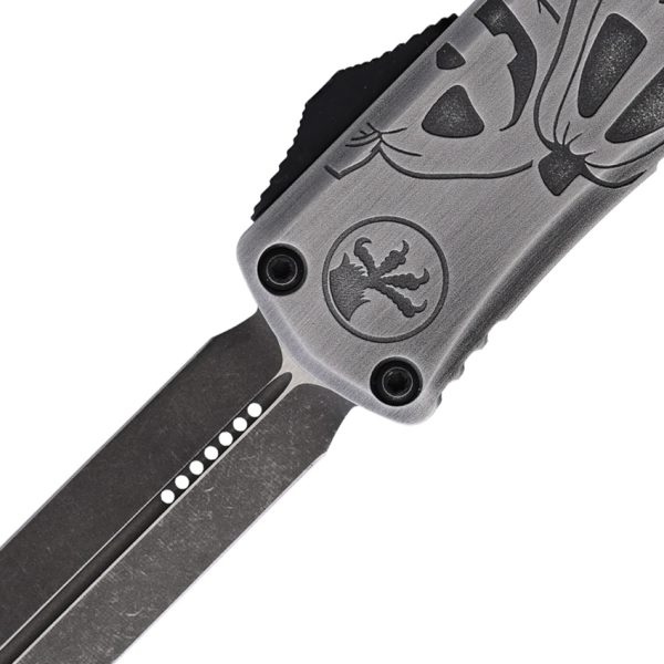 Microtech Hera II Mini D/E OTF Auto Folding Knife 3in M390MK Gray