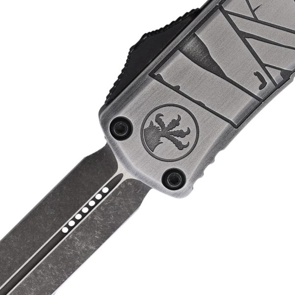Microtech Hera II Mini D/E OTF Automatic Folding Knife 3" M390MK Gray