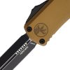Microtech Hera II OTF Mini Automatic Folding Knife 3" M390MK Dagger Blade Tan