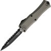 Microtech Hera II Mini D/E OTF Auto 3" M390MK Serrated Gray