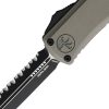 Microtech Hera II Mini D/E OTF Auto 3" M390MK Serrated Gray