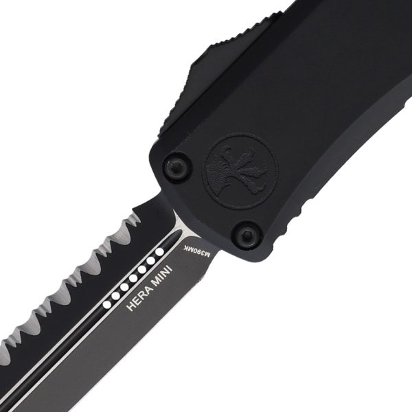 MCT1702M3T_add_01 Microtech Hera II Mini D/E OTF Automatic Folding Knife 3" M390MK Black