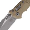 Microtech Amphibian S/E Ram-Lok Tan Folding Knife 4" Apocalyptic M390MK
